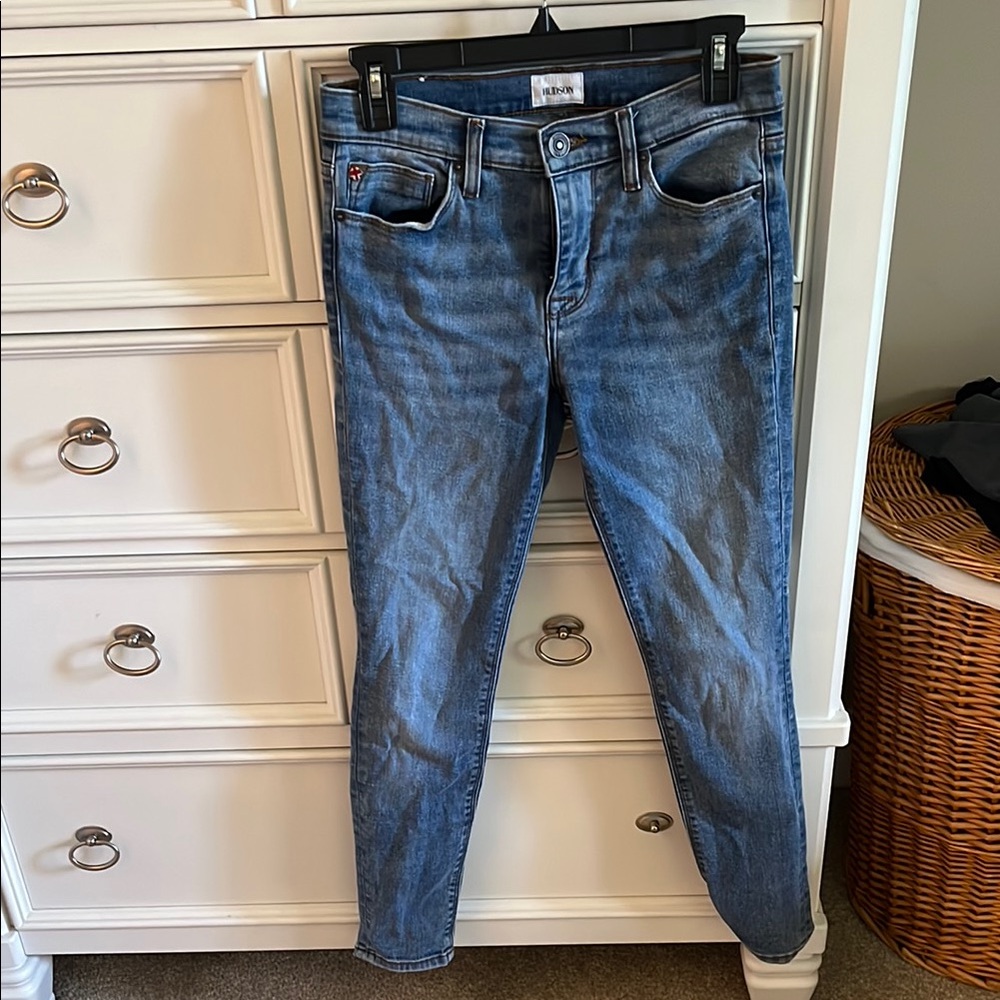 HUDSON JEANS Stylish Blue Denim Jeans middle rise ankle Natalie